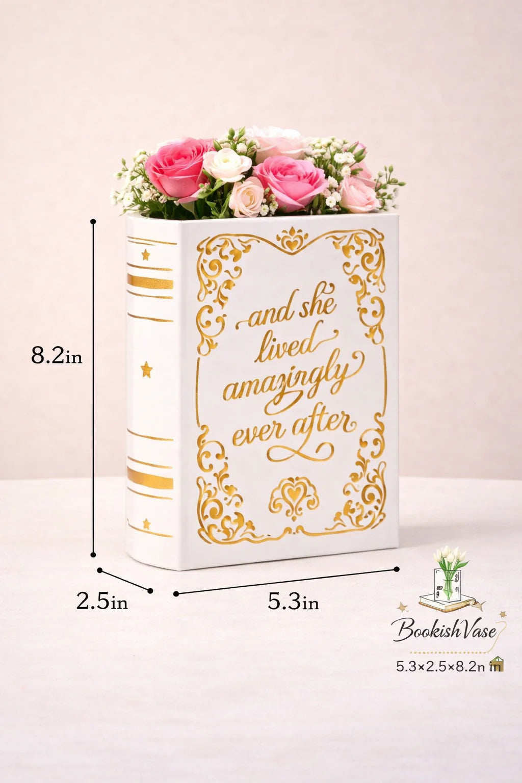 Hearth Wood Large Ceramic Book Vases